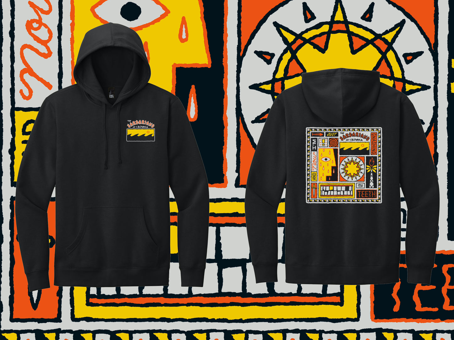 ON SALE!!! - BLACK HOODIE with ALBUM COVER ART