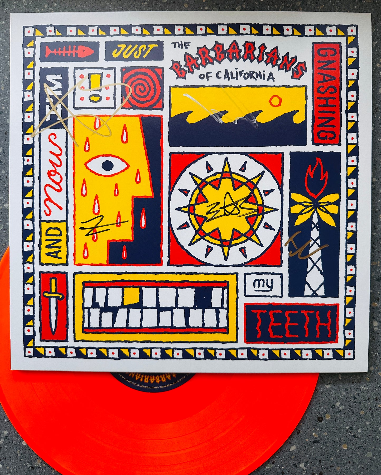 SIGNED - ‘And Now I'm Just Gnashing My Teeth’ - Limited ORANGE CRUSH Vinyl