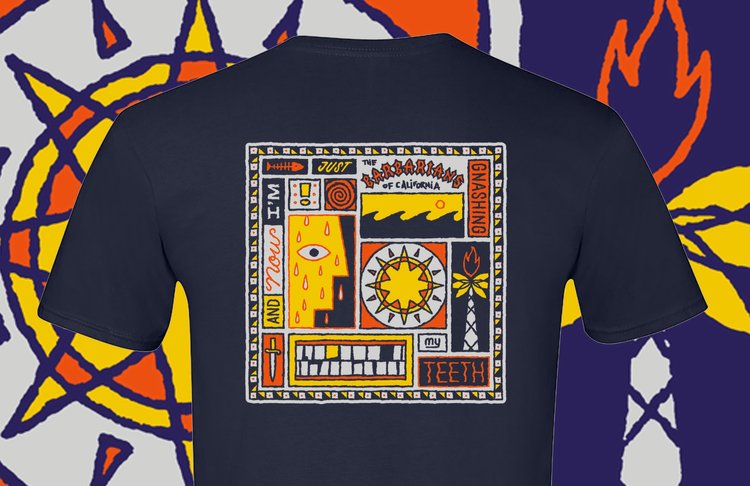 NAVY T-SHIRT with ALBUM COVER ART