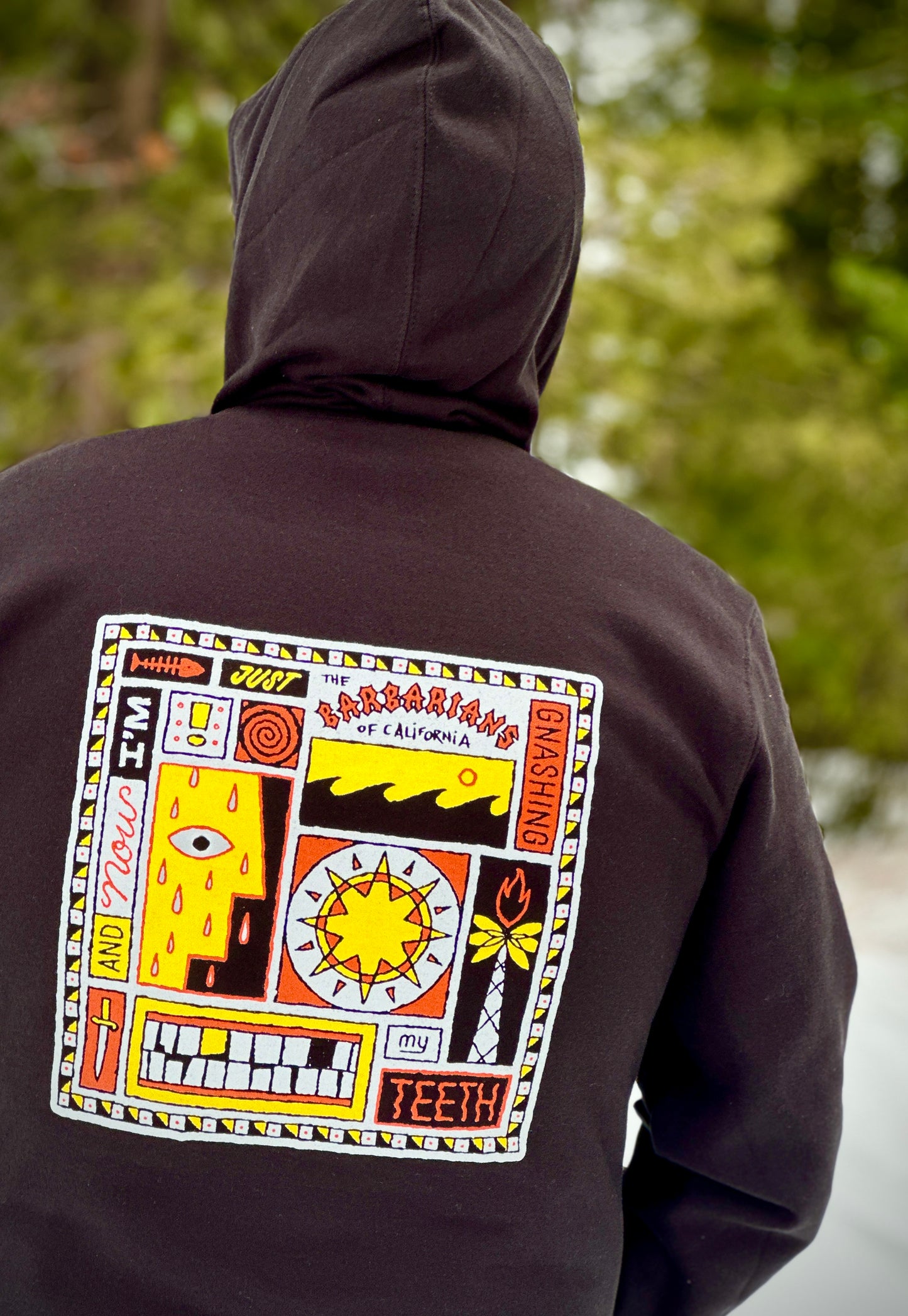 BLACK HOODIE with ALBUM COVER ART