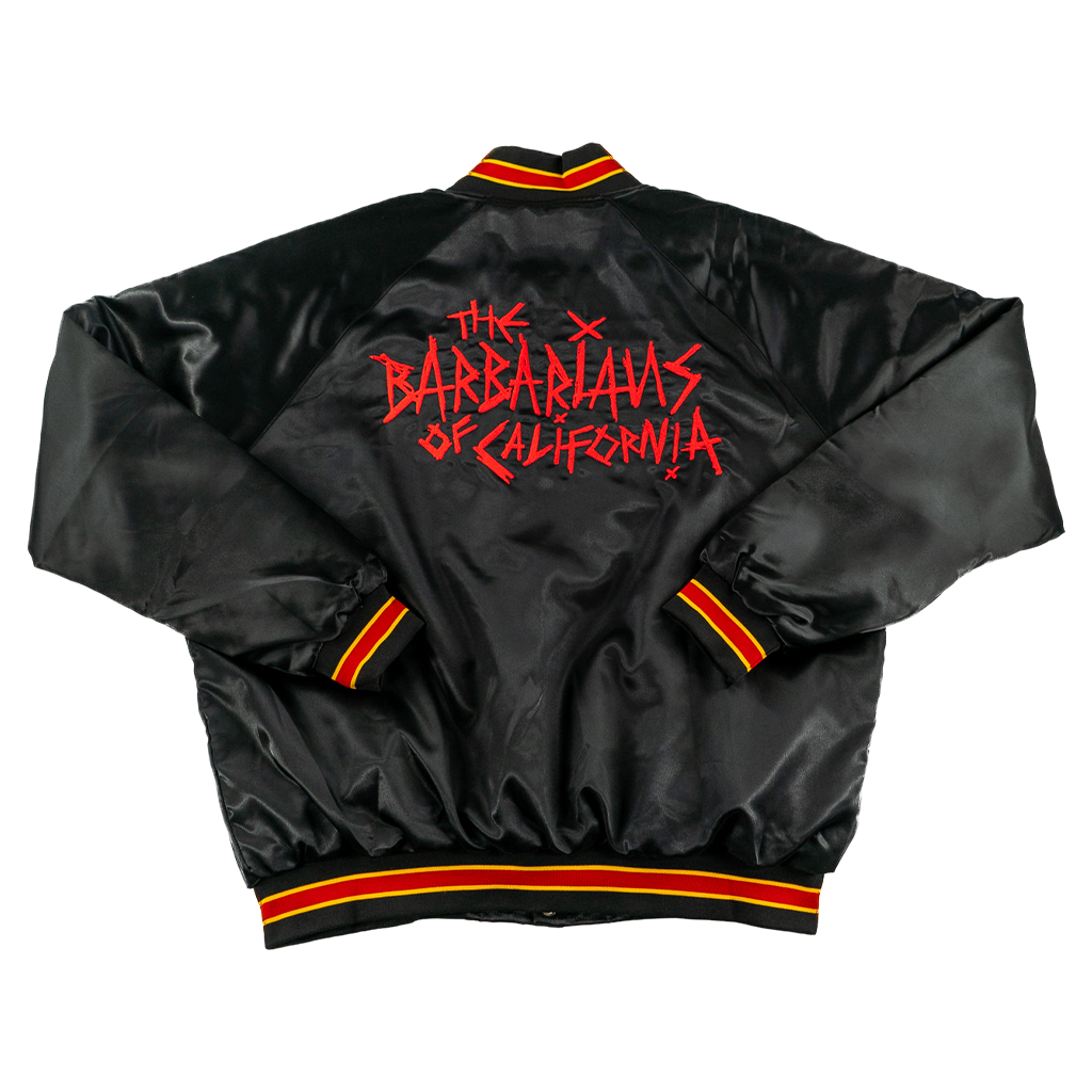 The Barbarians of California's "MEGATONS" Official League Satin Jacket.