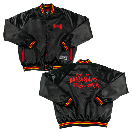 The Barbarians of California's "MEGATONS" Official League Satin Jacket.