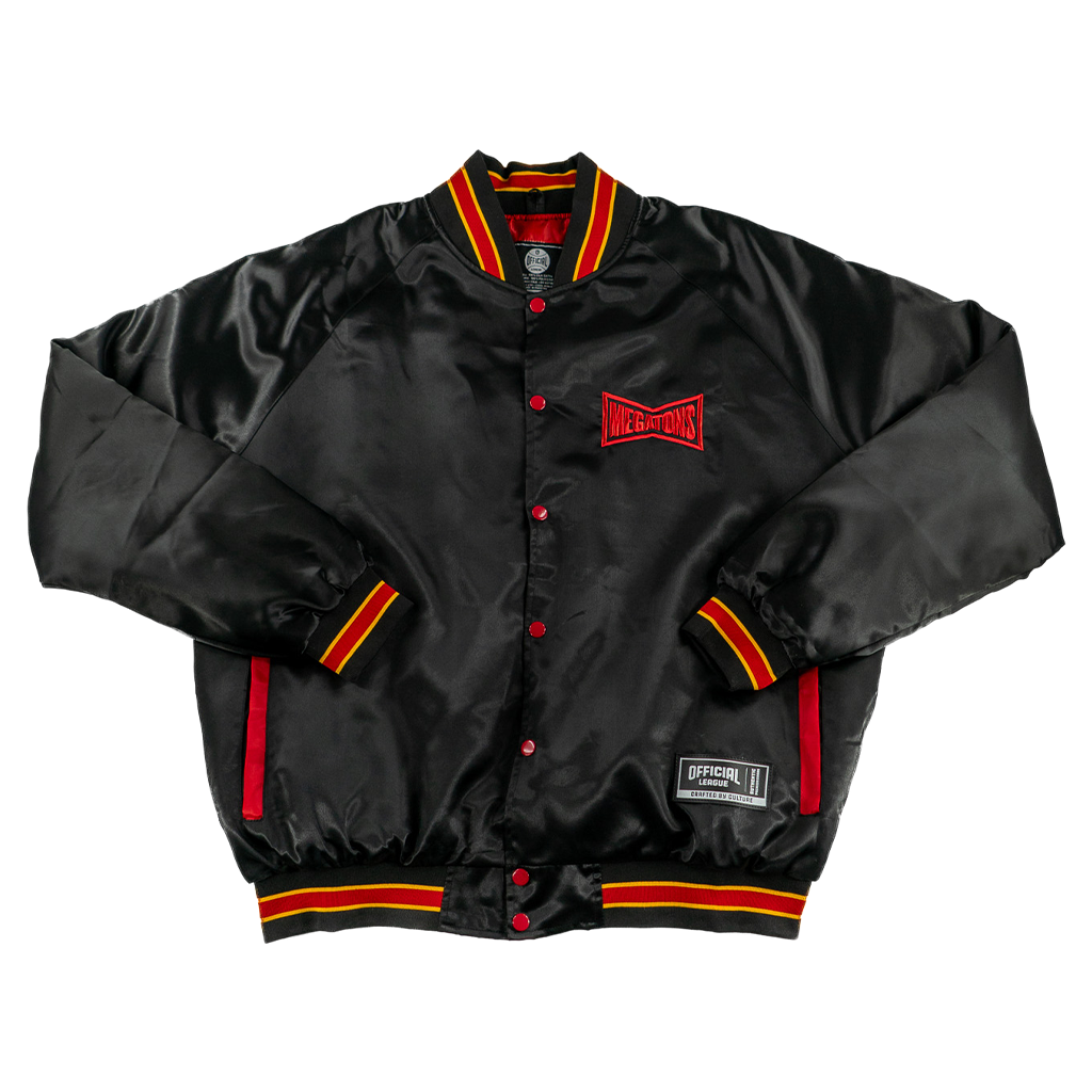 The Barbarians of California's "MEGATONS" Official League Satin Jacket.